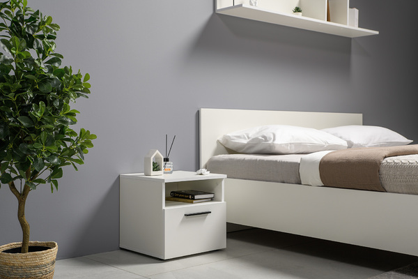 Спальня Эйр композиция 1 белый РЕ шагрень, спальное место 160 х 200