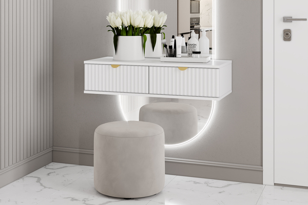 Спальня Дакота композиция 1 меренга, белый, без кровати и пуфа